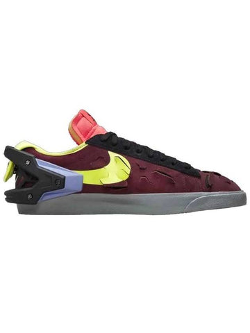 Blazer Low Top Sneakers Night Maroon - NIKE - BALAAN 1