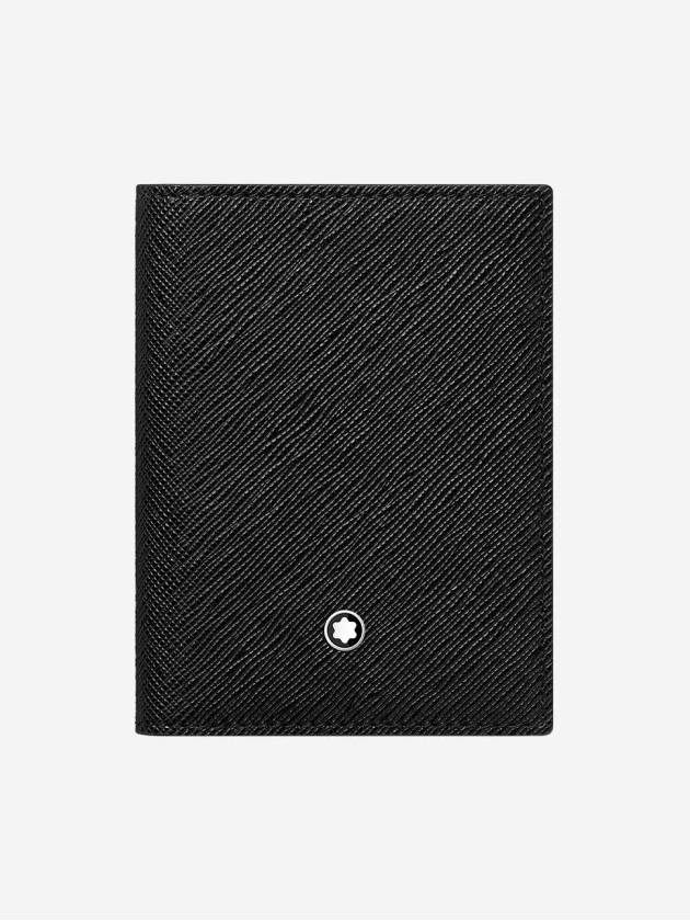 Sartorial 4CC Bifold Leather Card Wallet Black - MONTBLANC - BALAAN 2