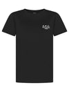 Denise Embroidered Short Sleeve T-shirt Black - A.P.C. - BALAAN 3