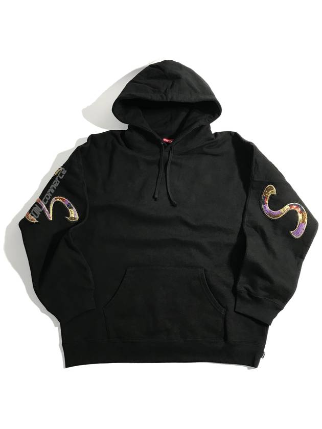 Beaded Hooded Sweatshirt Black - SUPREME - BALAAN 2