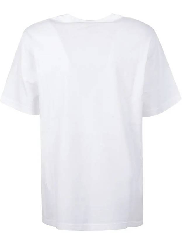 Logo Print Cotton Short Sleeve T-Shirt White - BURBERRY - BALAAN 4