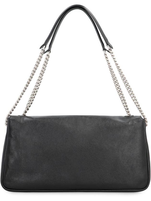 Baguette Chain Large Shoulder Bag Black - FENDI - BALAAN 5