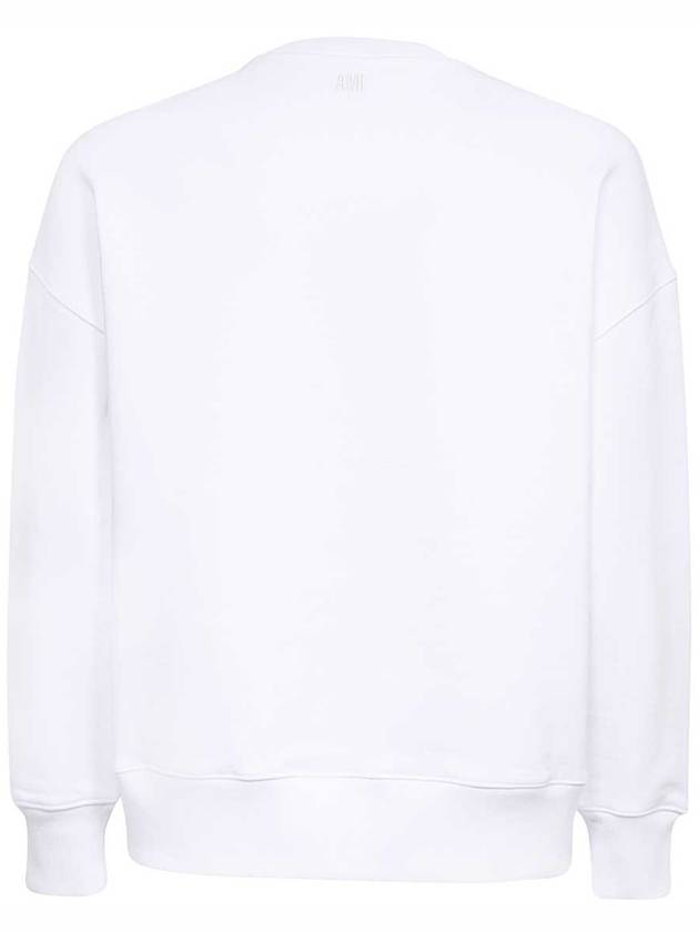 Logo Print Sweatshirt White - AMI - BALAAN 3