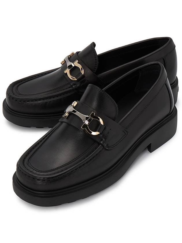 Ferragamo Men's Loafer DUGLAS NERO 0768108 Foot EEE - SALVATORE FERRAGAMO - BALAAN 1