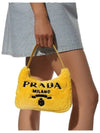 Re-Edition 2000 Terry Hobo Mini Shoulder Bag Yellow Black - PRADA - BALAAN 7