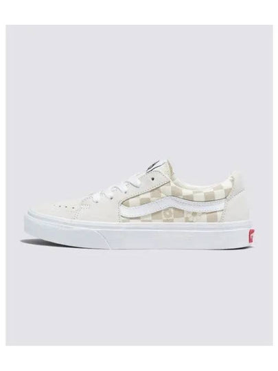 Skate Low Floral Check Low Top Sneakers Marshmallow - VANS - BALAAN 2