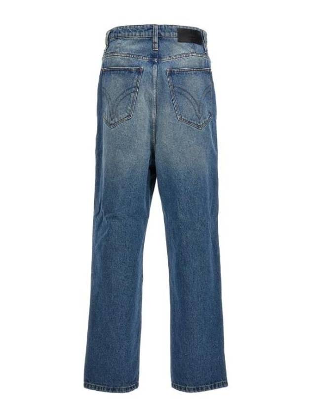 Alex Washed Straight Jeans Blue - AMI - BALAAN 3