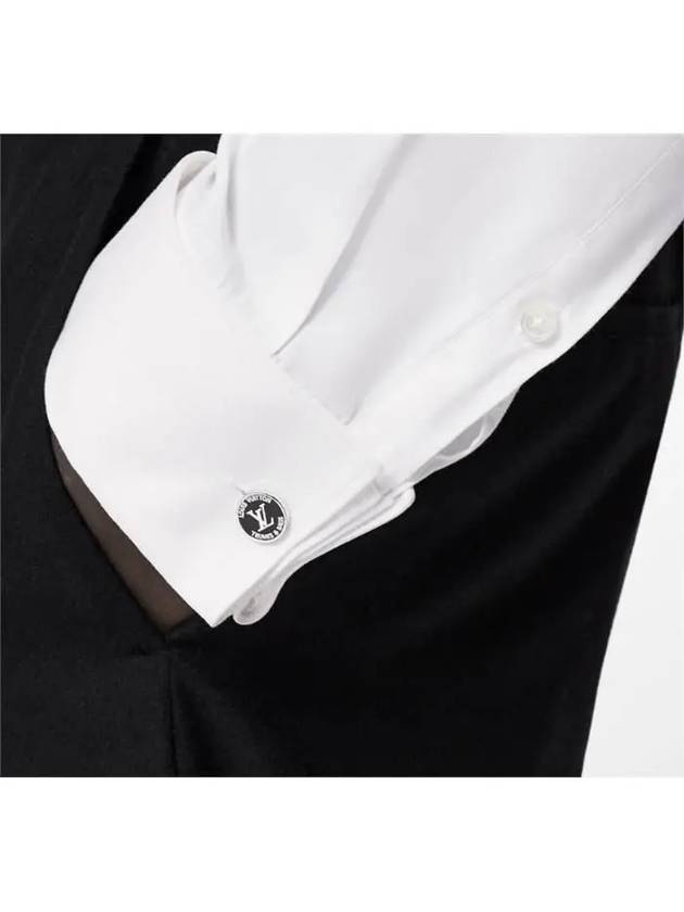 LV Award Cufflinks Black Silver - LOUIS VUITTON - BALAAN 4