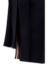 RMB Wool Mini Pleated Skirt Navy - THOM BROWNE - BALAAN 5