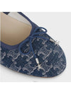 Triomphe Stamped Denim Flat Blue - CELINE - BALAAN 3