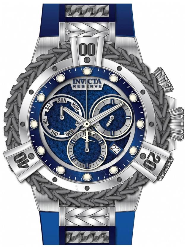 Invicta Reserve Chronograph Quartz Blue Dial Men's Watch 33151 - INVICTA - BALAAN 1