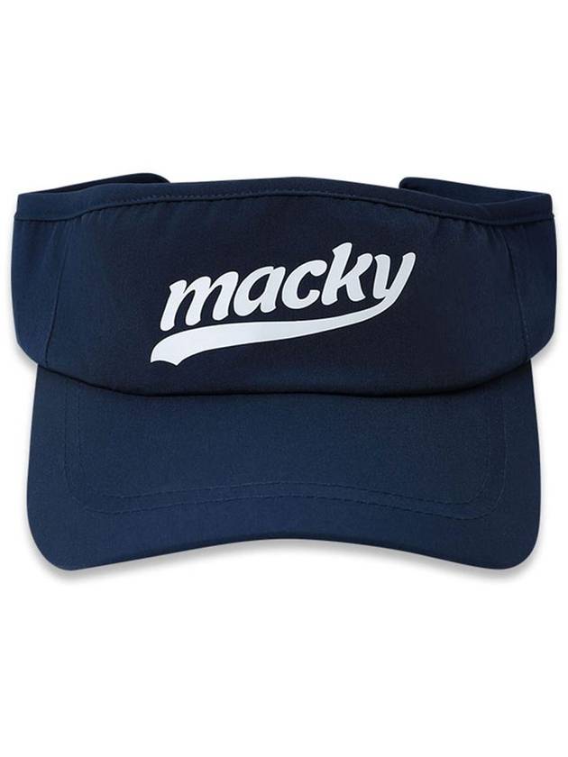 Logo Sun Cap Visor Flua Sun Visor Navy MCFW23SC 1NV - MACKY - BALAAN 2