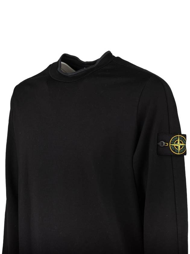 Stone Island Blue Stretch Cotton Sweatshirt - STONE ISLAND - BALAAN 3