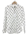 Rabbit Print Cotton Long Sleeve Shirt White - PAUL SMITH - BALAAN 2