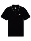 Classic Logo Polo Short Sleeve Tee Black - CP COMPANY - BALAAN 6