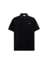 Men's Logo Classic Fit Cotton Short Sleeve Polo Shirt Black - LACOSTE - BALAAN 2