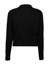 Heart Logo Wool Knit Top Black - AMI - BALAAN 4