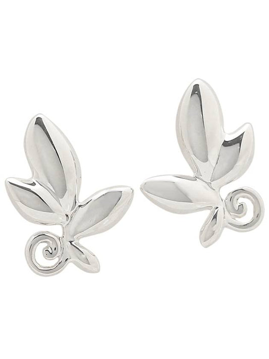 Paloma Picasso Olive Leaf Earrings Silver - TIFFANY & CO. - BALAAN 1