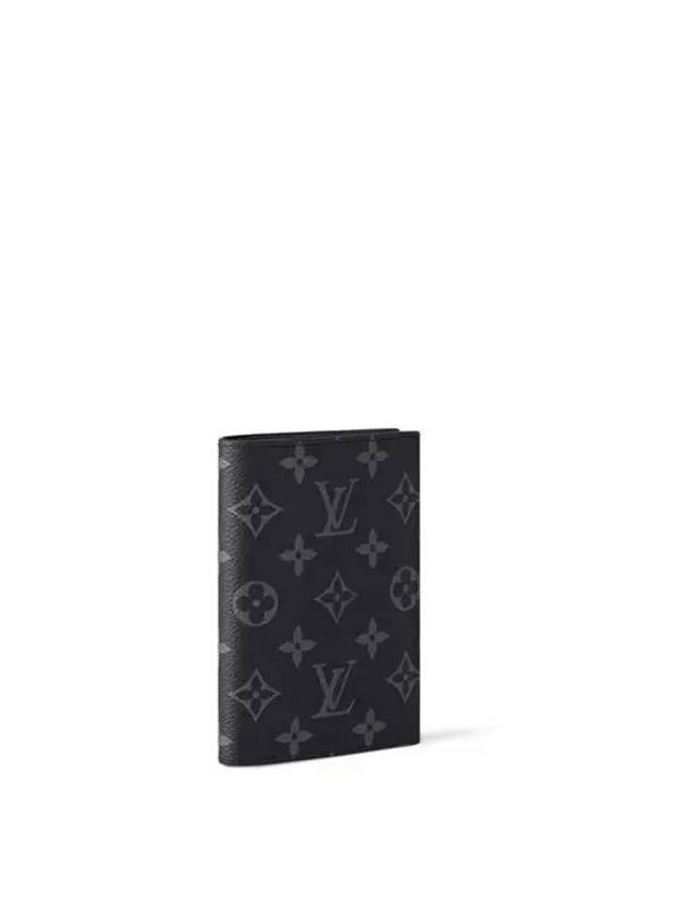 Monogram Eclipse Passport Wallet Black - LOUIS VUITTON - BALAAN 3