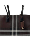 Medium Check Tote Bag Dark Birch Brown - BURBERRY - BALAAN 7