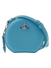 Logo Round Cross Bag Blue - VIVIENNE WESTWOOD - BALAAN 1