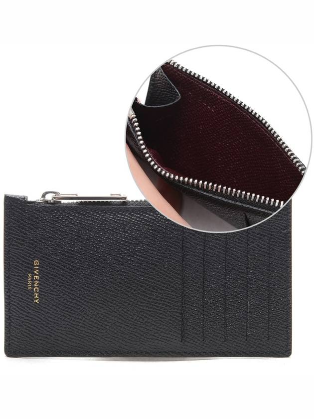 Eros Zipper Card Wallet Black - GIVENCHY - BALAAN.