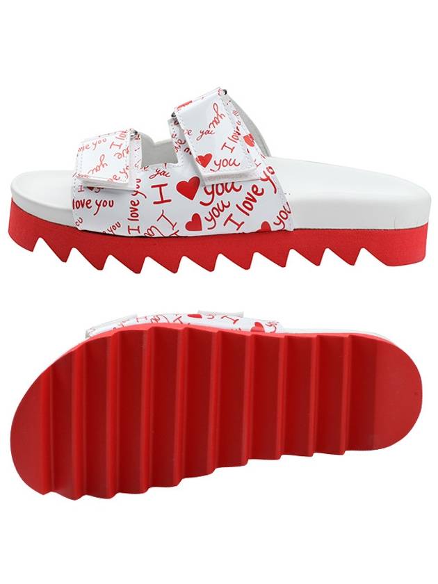 10055LV Love White Jinping Slippers - JOSHUA SANDERS - BALAAN 7