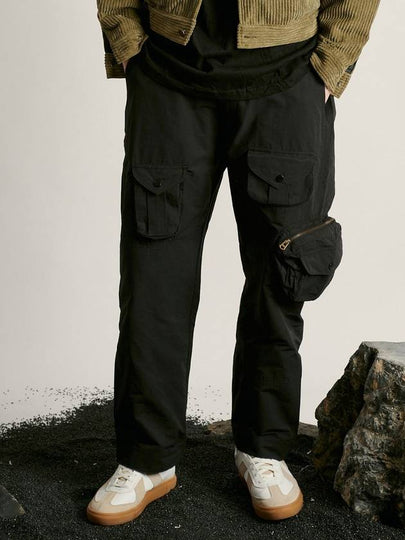 Heavy Pocket Cargo Straight Pants Black - SMITH ARMOR - BALAAN 2