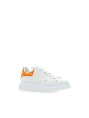 Oversized Glitter Low Top Sneakers White - ALEXANDER MCQUEEN - BALAAN 1