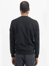 Wappen Patch Crew Neck Sweatshirt Black - STONE ISLAND - BALAAN 5