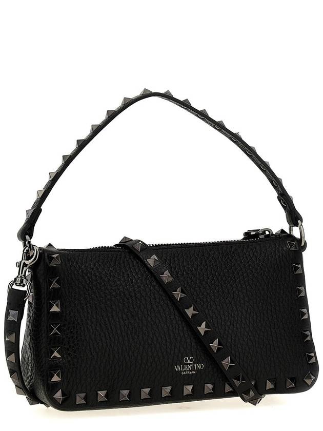 Garavani Rockstud Shoulder Bag Black - VALENTINO - BALAAN 3