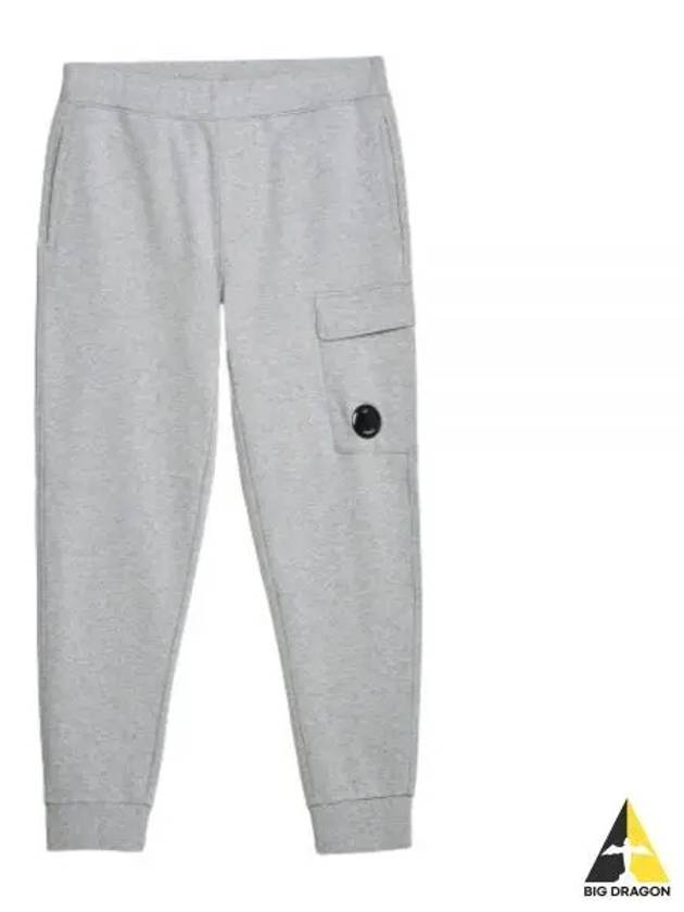 Diagonal Raised Fleece Cargo Track Pants Grey Melange - CP COMPANY - BALAAN 2