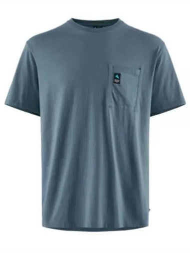 Luna Pocket SS Tee Man Whistle Blue 20685M21 667 - KLATTERMUSEN - BALAAN 1