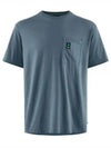 Luna Pocket SS Tee Man Whistle Blue 20685M21 667 - KLATTERMUSEN - BALAAN 1