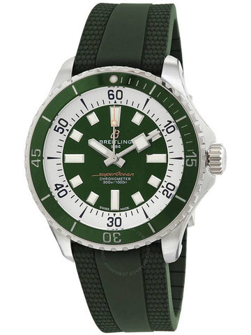 Breitling Superocean Automatic Chronometer Green Dial Men's Watch A17376A31L1S1 - BREITLING - BALAAN 1