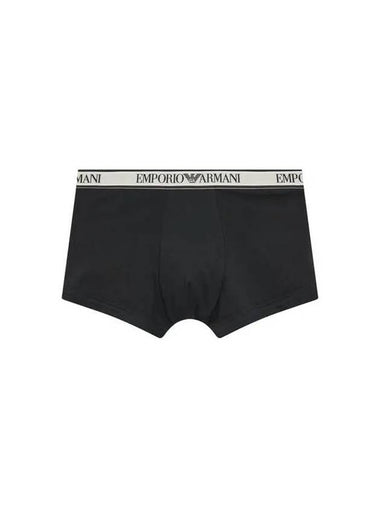 UNDERWEAR Men s Logo Banding Solid Stretch Drawn Black - EMPORIO ARMANI - BALAAN 1