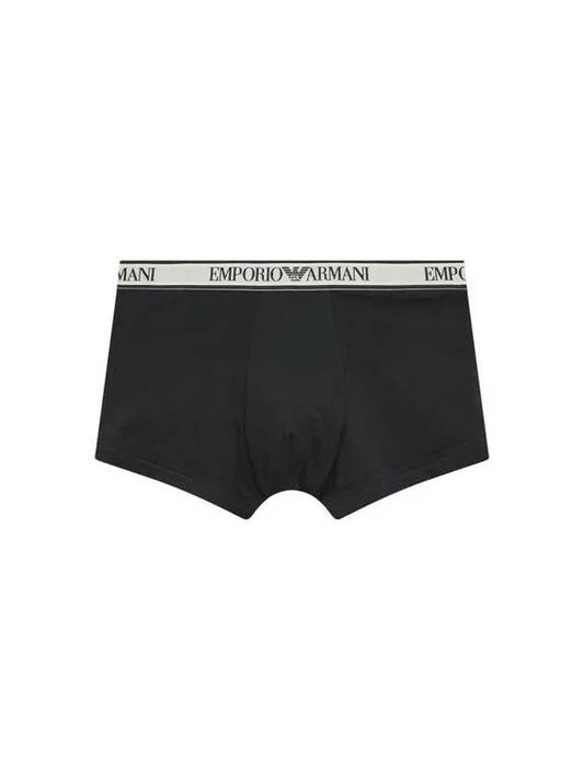 UNDERWEAR Men s Logo Banding Solid Stretch Drawn Black - EMPORIO ARMANI - BALAAN 1