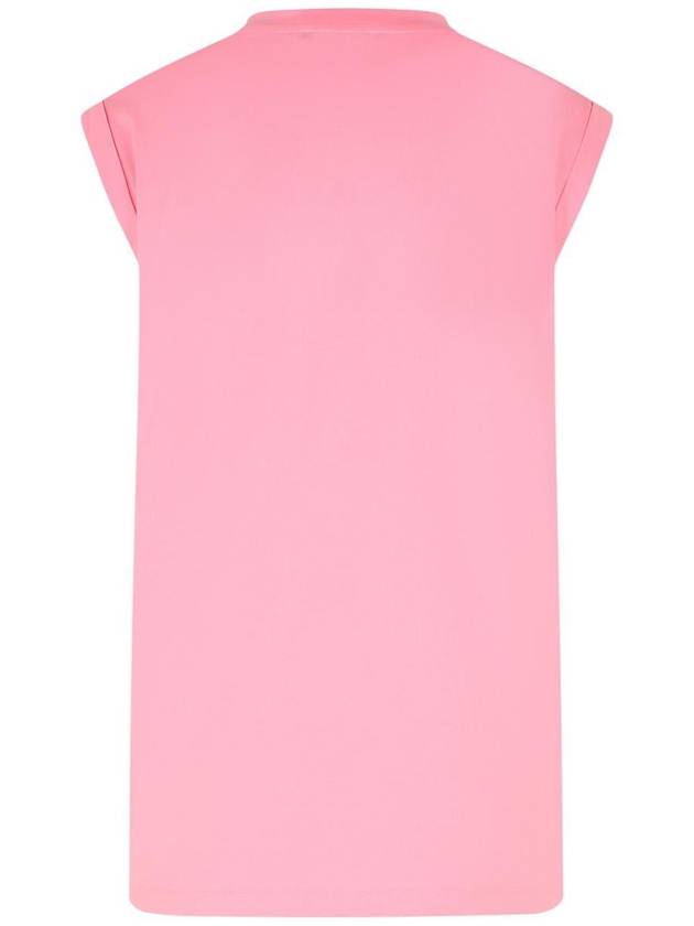 Balmain Pink Cotton Tank Top - BALMAIN - BALAAN 3