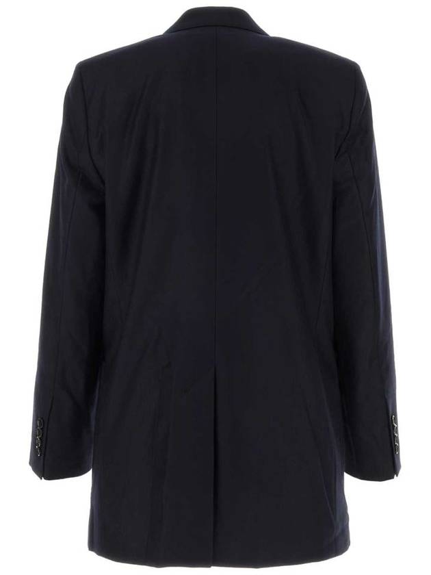 Single Breasted Blazer Jacket Midnight Blue - AMI - BALAAN 3