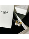 Triomphe logo pearl earrings - CELINE - BALAAN 6