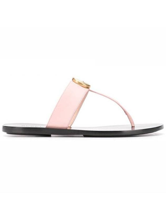 GG Marmont Strap Flip Flops Pink - GUCCI - BALAAN 1