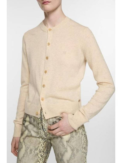 Yak Wool Fitted Fit Cardigan Ivory - ACNE STUDIOS - BALAAN 2