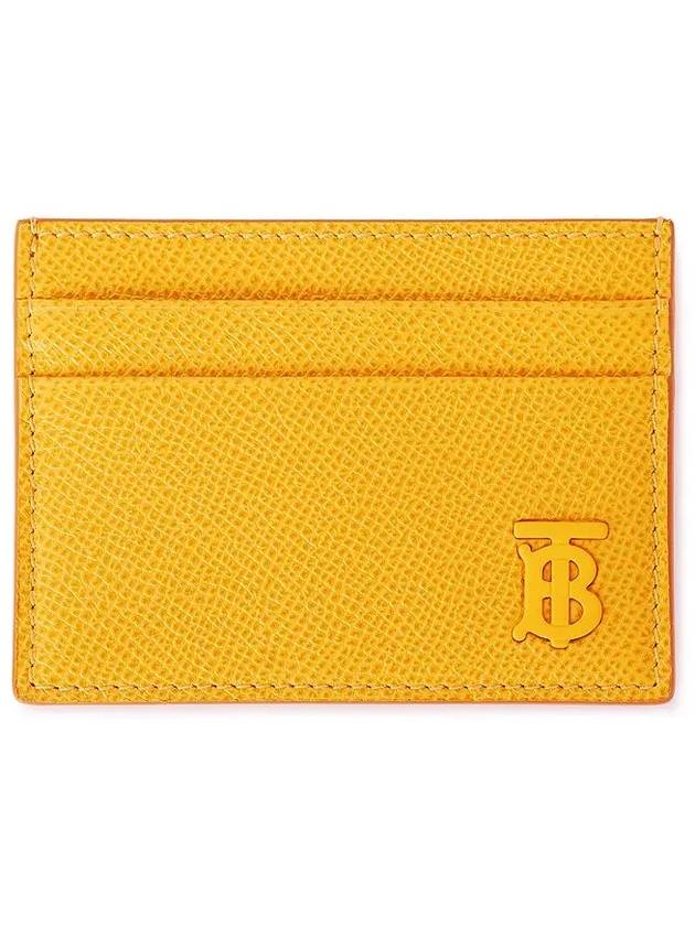 TB Grainy Leather Card Wallet Marigold - BURBERRY - BALAAN 2