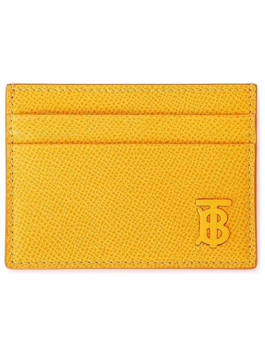 TB Grainy Leather Card Wallet Marigold - BURBERRY - BALAAN 2