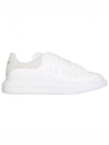 Men's Oversole Gray Crocodile Tab Low Top Sneakers White - ALEXANDER MCQUEEN - BALAAN.