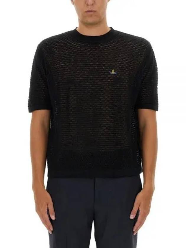 Julian Cotton Knit Top Black - VIVIENNE WESTWOOD - BALAAN 2