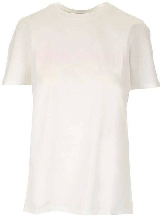 logo print short sleeve t-shirt white - BALMAIN - BALAAN.