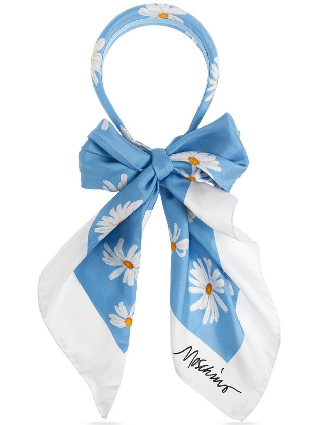 Moschino Headband With Scarf, Women's, Blue - MOSCHINO - BALAAN 3