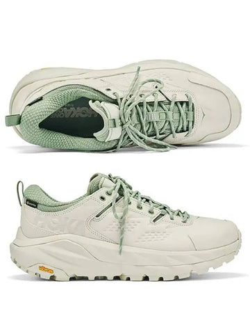 Men's Kaha Low Gore-Tex Low Top Sneakers White - HOKA ONE ONE - BALAAN 1