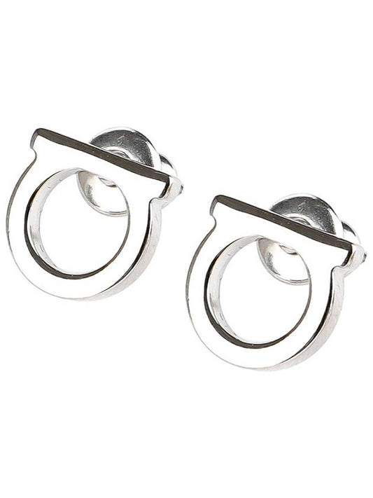 Gancini Earings Silver - SALVATORE FERRAGAMO - BALAAN 2